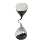 현대적인 블랙 모래시계 모래 타이머 미니멀리스트 책상 장식용 에스테틱 시계 사무실 및 거실용 심플 테이블탑 액세서리, 배터리 필요... 