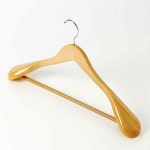 원목 옷걸이 5p세트 외투 상의 고급 라운드 나무 : 콩콩만물상