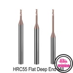 HRC55 d1 2 3mm6/8/10/12/15/20mm 깊은 홈 가공 솔리드 초경 롱넥 플랫 엔드밀 (CNC 머신용 철강 : 베스트77스토어2
