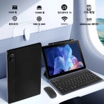 URAO 11인치 태블릿 안드로이드 24GB 램 128GB 롬 6800mAh IPS HD 터치스크린 키보드 보호 케이스 마우스 스타일러스 8 in 1 키트... 