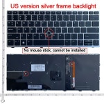 HP Elitebook 730 G5/735 G5/HSN-I12C 노트북 키보드용 미국 백라이트 새 : 커머엑스