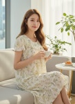 수비비안홈플러스동 | [수비비안]여성 시원한 폴리 주름지 원피스 구김없는 플리츠 여름 홈웨어 EZ5151A : 수비비안롯데키즈부산점