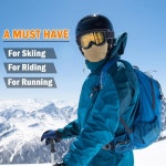 Meilzer 팩 넥 게이터 겨울 워머 플리스 페이스 마스크 커버 추운 날씨용 방풍 스카프 남성 및 여성용 F8750 블랙 블랙 블랙. One Size... 