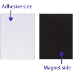 팩 8x10 인치 접착식 백킹, 2천만 장의 강력한 자석 시트, 사진 자석용 자성 종이 테이프, 스티커, DIY 공예 재사용 가능한 시트 : amazing003
