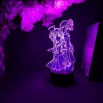 토모야와 나기사 램프 Clannad 입상 조명 사랑 캐릭터 컬렉션 3d LED 센서 책상 : 블루화이트리빙