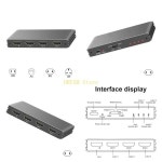 HD383 8K60Hz 2.1 스위처 알루미늄 합금 3포트 어댑터 디스플레이 분할 베스트 : 백암소소온