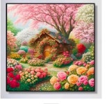 [자수사랑] 프린트패키지 십자수 - 장미마을2 : 자수사랑