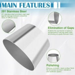 mandrel 배기 벤드 엘보 파이프 동심 2개 13.2cm(5.25인치) 201 감속기 배관용, 자동차 스테인리스 스틸, od, 10.2cm(4.0인치)에서 어댑터... 