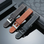 해밀턴 필드 시리즈 H7055/H7060/H7045 남성용 방수 스포츠 가죽 시계줄부드러운 송아지 가죽 시계 체인 포함 : 엠에이치월드365