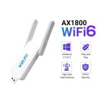 AX1800 Adaptador Wifi 6 Usb 3.0 어댑터 5.8Ghz/2.4G Antena Para 802.11AX PC 이더넷 무선 네트워크 카드 Cle Dongle : 백암소소온