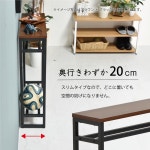 80 BB-CT-NR Belca(베르카) 현관 수납 콘솔 테이블 폭 60×안길이 20×높이 cm내츄럴 소품 수납 천판 첨부 : Click POP