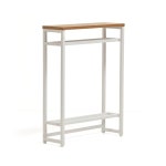 80 BB-CT-NR Belca(베르카) 현관 수납 콘솔 테이블 폭 60×안길이 20×높이 cm내츄럴 소품 수납 천판 첨부 : Click POP