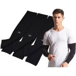HOPESHINE UPF 쿨링 압박 암 슬리브 남성용 여성용 사이클링 운전 야외 커버업 F8992 블랙 3쌍 : 퍼스트클래스20