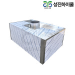 업소용 직사각 주방 후드 700x700x600 식당 스텐 배기후드 : 성진 하이쿨