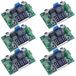 Seloky LM2596 DCDC 컨버터 전압 조절기 조절 가능한 040V 2537V 2A POWER LOGIC 공급 장치 모듈 LED 전압계 디스플레이 포함 6개 1PCS... 