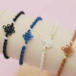 DIY 초급 전통 국화매듭팔찌 키트 명절 추석 설날 초급자용 매듭공예 설명서포함 : 디어드리머