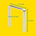 래피드 고성능 스테이플 No.53 다리 길이 10mm 5000743 2130피스 53/6mm Galvanised Steel : 컬트레인