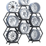 휠 전시대 카센터 정비소 타이어 디스플레이 프레임 : 쿠왈라몰