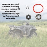 MOTOBULL 워터 펌프 수리 키트, 임펠러 개스킷 베어링 오일 씰 포함, 야마하 그리즐리 400 07-08 450 07-14 RHINO450 06-09 5CG-12450-00... 