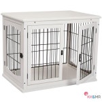 아마존 핫셀링 전나무 강아지 케이지 이중문 애완동물 고급 테디 켄넬 : 요물창고