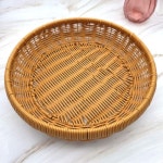 라탄 테이블 소품바구니 라탄 정리바구니 30cm : 담다:샵