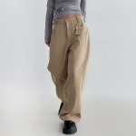 [비엘] 바이오워싱 커브 면와이드바지 : BIEL