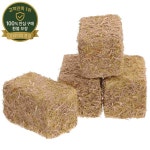 4 Pcs 미니 건초 더미 농장 디오라마 장식 소형 테이블 장면 레이아웃 짚 Bales 나무 시뮬레이션 정원 장식품 : 이십오룡산업