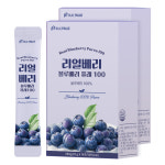 빌트루 리얼베리 블루베리 퓨레 100 스틱 즙 14포, 2개 : 빌트루