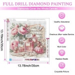 KYOQFVN 플라워 다이아몬드 아트 페인팅 키트 아름다운 발렌타인데이 장식용 DI G9147-US : 벨니아1