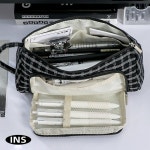 귀여운 고양이 Mewo 격자 무늬 휴대용 연필케이스 학교 사무실 F7920 내구성 문구 가방 : 퀘스트트레이드