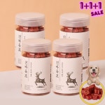 (3+1) 진짜육포 사슴고기 져키 180g 국내산 노즈워크 훈련 강아지 간식 : 루비앙펫