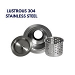 난터킷, ns35cd 3.5인치 디럭스 콜랜더 배수구, 스테인리스 스틸 흡수 : 오버Seas