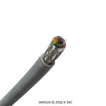 24AWG 실드선 0.3SQ 30C 조작 실드 케이블 신호선 제어선 센서선 재단 판매 : 금성특수케이블