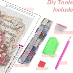 KYOQFVN 플라워 다이아몬드 아트 페인팅 키트 아름다운 발렌타인데이 장식용 DI G9147-US : 벨니아1