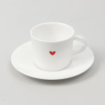 미니하트 에스프레소 찻잔 세트 100ml 도자기 커피잔 도자기커피잔세트 잔받침 티웨어 찻잔세트 티잔세트 커피잔선물 라떼잔 카푸치노잔... 