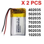 2PCS 402035 502035 602035 702035 802035 902035 102035 블루투스 레코더 스피커 스마트 시계에 대 한 3.7V 리튬 폴리머 배터리... 