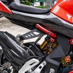 QJMOTOR SRK Super 921 900 RR 오토바이 액세서리 배기관 행거 브래킷 홀더 머플러 지원 : daisys3-1