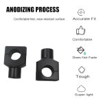 Adsspro 범용 오토바이 cm MM CNC 알루미늄 핸들바 핸들 라이저 조절 가능한 팻 바 어댑터 마운트 클램프 KLR WR TW TCG25 심 : 탑클래스20