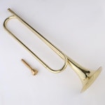 브라스 기병 트럼펫 B 플랫 학생용 휴대용 전문 드럼 호른 팀 연주용 버글 연습 : 콜라푸딩