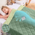 예스쿨 무게 담요 5파운드, 남녀 공용 선물, 작은 세탁 가능한 무거운 담요, 40-70파운드용 겨울 이불, 36 48인치, 모스 그린 : 모라디직구7