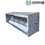 업소용 대각선유지망 주방 후드 700x700x600 식당 스텐 배기후드 : 성진 하이쿨