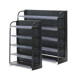 슈퍼마켓 편의점 매대 계산대 카운터 약국 가게 매장 2컬러 5단 6단 블랙 시트 60.5x30x100 5층 : 대륙의모든것