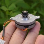 Shinano STH-36C 감시 카메라용 구리 풀리가 있는 0.9도 36mm 원형 2상 4선 스테핑 모터 : 69프라임무역