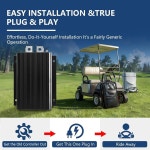 1204-027 골프 카트 컨트롤러, 클럽 카 DS용 36V 275A 속도 EZGO 마라톤(1980-1994), Curtis와 호환되는 및 부품 번호 20972G1, 0-5K... 