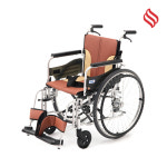 수동휠체어 MIKI-PB 환자용 병원용 접이식 휠체어 요양원 장애인 보장구 복지용구 : 순시미복지용구사업소