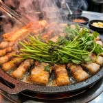 봄 제철 청도 미나리 삼겹살 세트 (한돈 500g, 1kg + 미나리 200g 국내산) : CheongdamStore