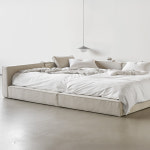 스테이모어 룬드패밀리 패브릭 저상형 패밀리침대 SS+LK1700(슈퍼싱글+라지킹), 앤틱화이트 : 스테이모어