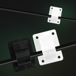 원터치 전선정리클립(소) (색상랜덤) 고정 케이블 충전기 전기 줄정리 케이블홀더 : 누리스홈