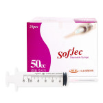 화진 일회용 멸균 주사기 약국 대형 50cc 21g(25개입) : 메디버셜