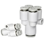 KQ2UD 공기압 고속 커넥터 Y형 변경 4출 10MMPRG04 호스 1진 5통 기관 KQ2UD 04 00 : 굿밸류스토어